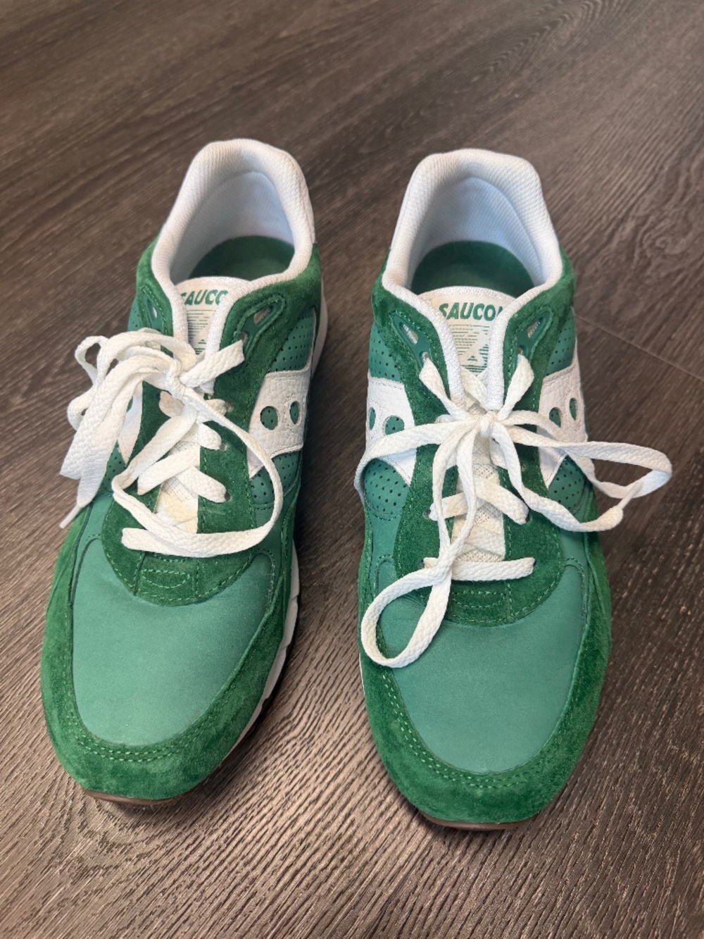 Saucony Shadow 6000 Unisex Sneakers Mens 10.5/Womens 12 Green